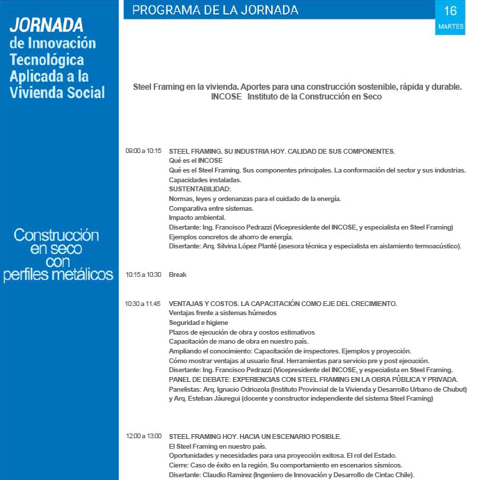 Charla en Cámara de Steel Frame