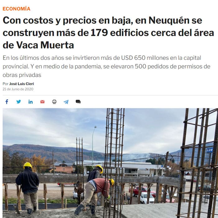 INFOBAE Sección Real Estate 21/06/2020